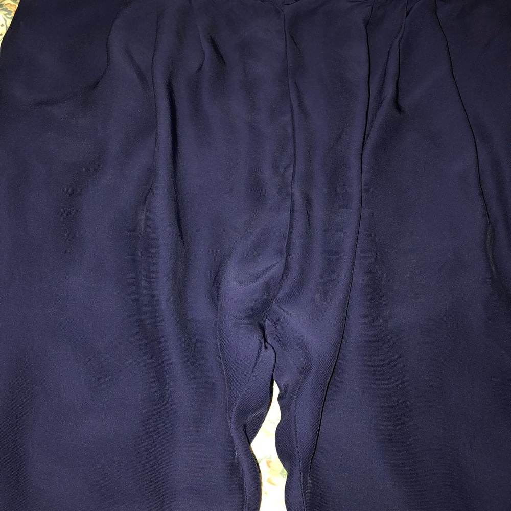 Blue long inseam pants